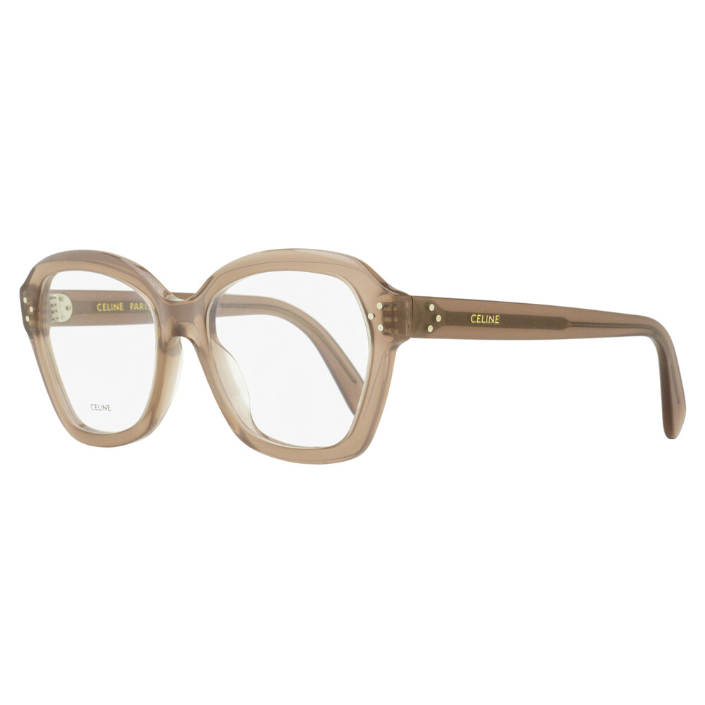 Celine Geometric Butterfly Eyeglasses CL50100I 045 Transparent Gray/Brown 54mm